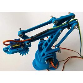 Robotic Arm with Gripper Diy Kit (All Nuts & Bolts Included, Servos Included)