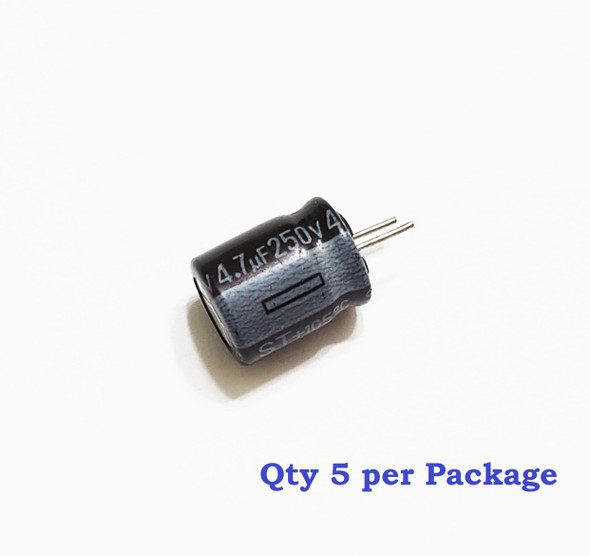 4.7uF 25 volts capacitors (5 pieces)