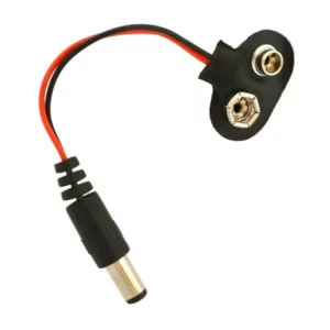 9v Battery Snap Connector + DC Jack(Battery Connector Cap)