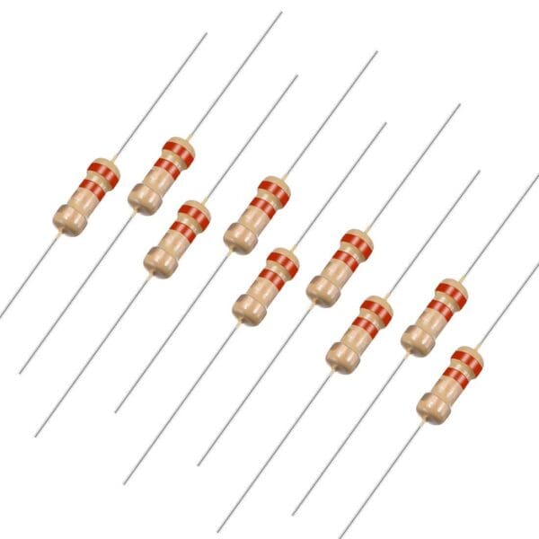 2.2 ohm 1/4 watt resistor (10 pieces) pack