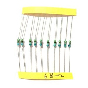 68 Ohm 1/4 watt resistors (10 pcs)