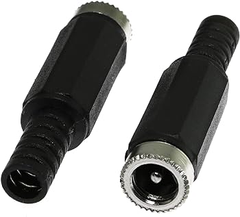 Female DC Jack Connector 2.1mm x 5.5mm (2 Pcs)