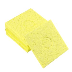 Soldering Iron Cleaning Sponge Yellow Color (5 Pcs)