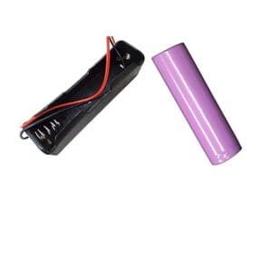 battery with holder